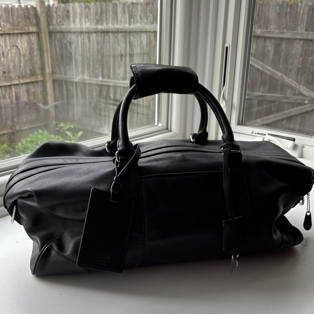 Coach vintage Hampton Leather Weekender Duffel Bag -